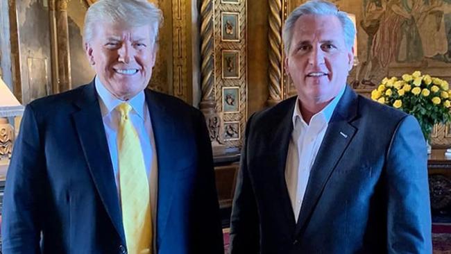 Former President Trump and House Minority Leader Kevin McCarthy, at Mar-a-Lago.