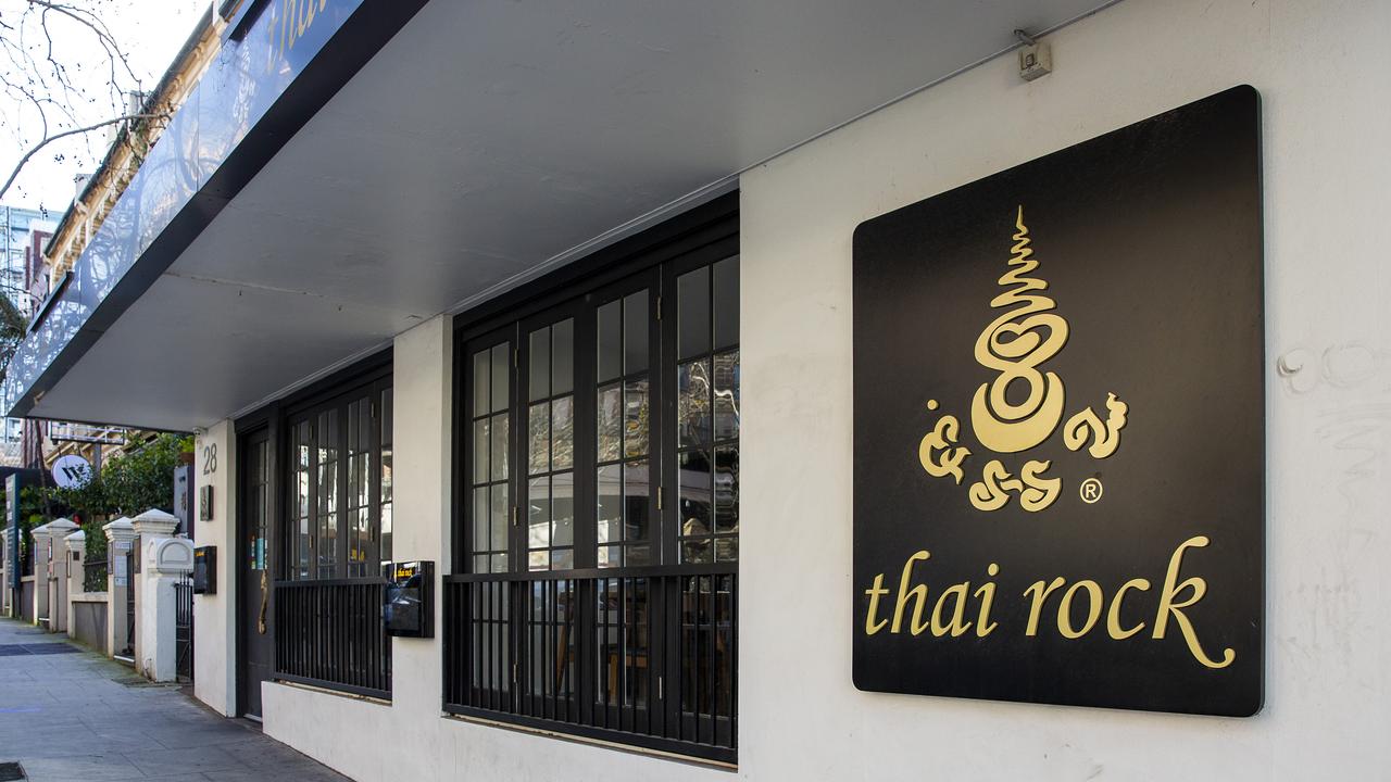 The Thai Rock restaurant in Potts Point, another source of a cluster of multiple COVID-19 cases. Picture: Jenny Evans/Getty