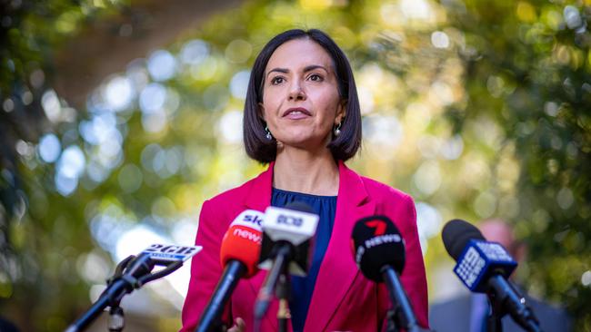 Education Minister Prue Car is due to sign a ‘statement of intent’ on solving the teacher shortage crisis with teacher and parent representatives on Thursday. Picture: NCA NewsWire / Christian Gilles