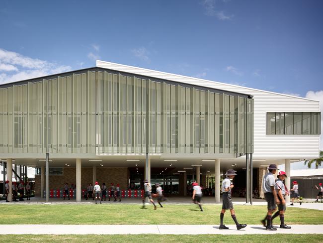 Whitsunday Anglican School new STEAM centre building has won the Australian Institute of Architects National Architecture Building of the Year award. Photo: Scott Burrows