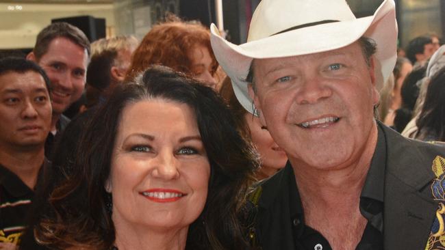 Laurel Edwards and Troy Cassar-Daley at Australian premiere of ‘Elvis’ at Event Cinemas Pacific Fair, Broadbeach. Pic: Regina King