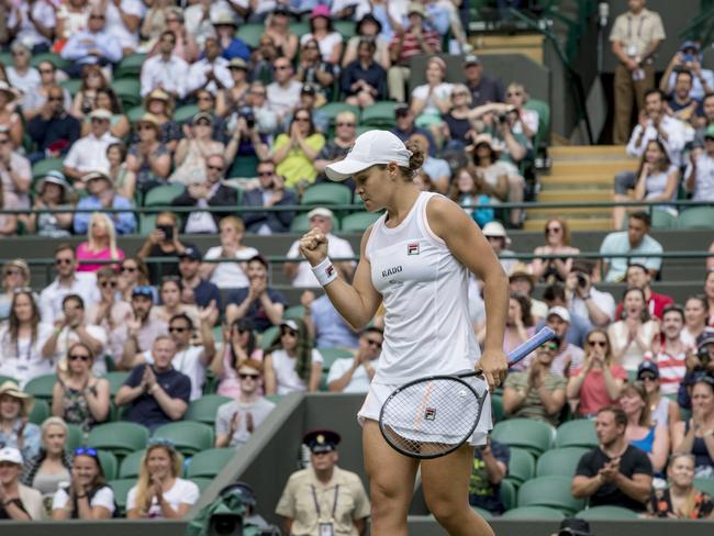 Ash Barty described playing on Wimbledon’s centre court as “a privilege”. Picture: Ella Pellegrini