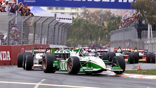 Back in 99 — Dario Franchitti leads the field. Photo by Mark Horsburgh Stringer/REUTERS