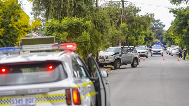 A man has died at Brahma Lodge after suffering a medical episode before crashing into Stobie pole. Picture. Roy VanDerVegt