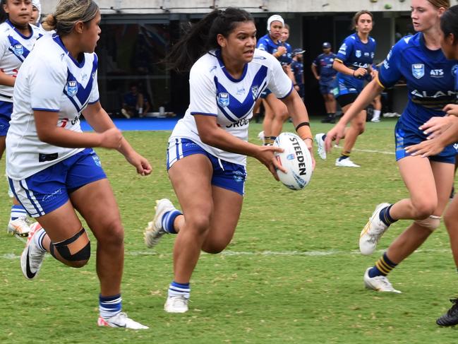 Lahnayah Daniel starred in a big Canterbury win. Picture: Sean Teuma