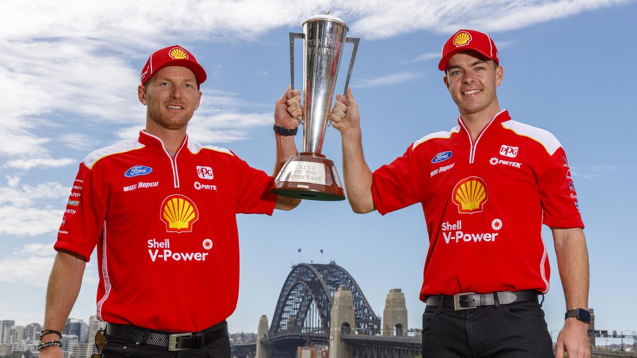 Scott McLaughlin (right) and Alex Premat. (AAP Image/Mark Horsburgh)