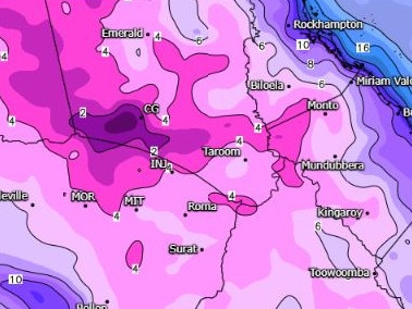 A brutal cold snap is gripping southern Queensland, with temperatures dropping to near freezing. Picture: weatherwatch.net.au