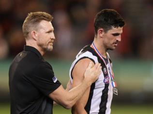 Nathan Buckley condemned the crowd booing of Scott Pendlebury. Picture: Getty Images