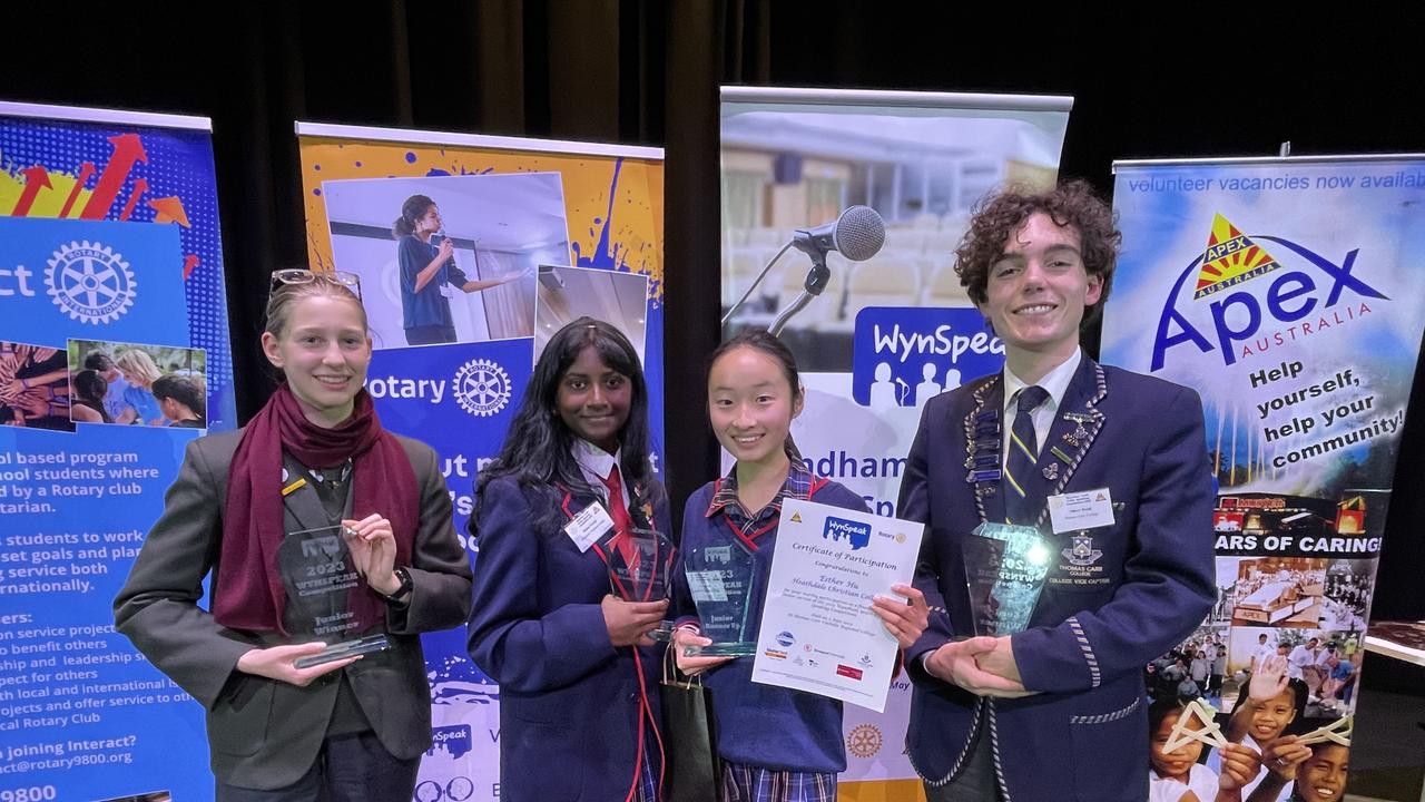 Wynspeak public speaking competition held at Thomas Carr College