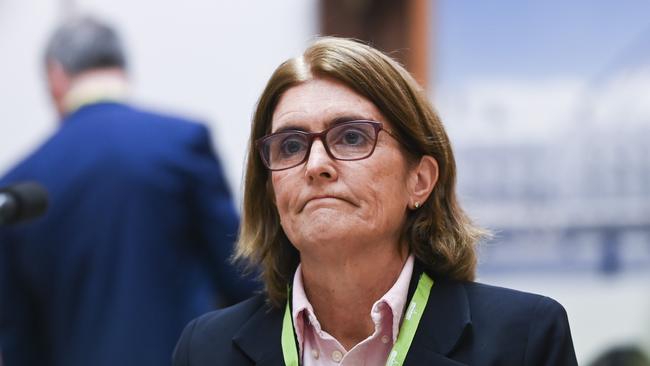 CANBERRA, AUSTRALIA, NewsWire Photos. OCTOBER 26, 2023: Governor of the Reserve Bank of Australia Michele Bullock appears before Senate estimates at Parliament House in Canberra. Picture: NCA NewsWire / Martin Ollman