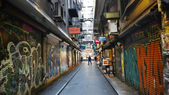 Victori has been locked down by its delusional and incompetent Premier who says most shops won’t be allowed to open before November 23. Picture: David Crosling