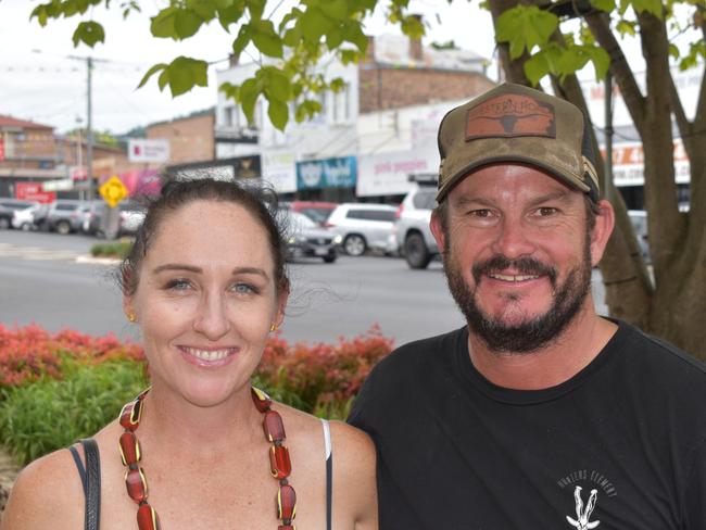 Sarah Lawty and Steve Rhode from Stanthorpe at the Apple and Grape Festival 2024