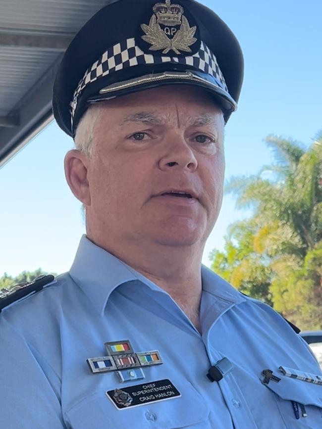Chief Superintendent Craig Hanlon at Mudgeeraba Police Station on Monday. Picture: Keith Woods.