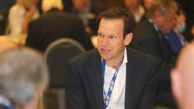 Matt Canavan during the LNP State Conference held in South Brisbane last month. Picture: NCA NewsWire / Richard Gosling