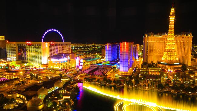 The drone show could be akin to Las Vegas’ famous Bellagio Fountain, playing different designs and stories. Picture: Istock