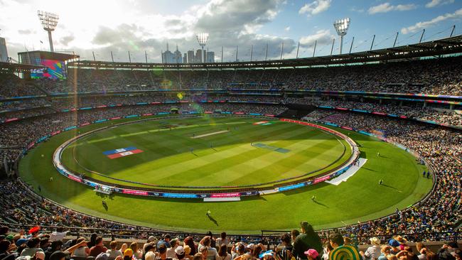 A huge crowd flocked to the MCG for the Women's T20 World Cup final. Picture: Mark Stewart