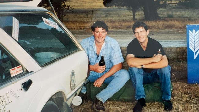 Andrew ‘Cosi’ Costello’s first car doubled as his accommodation for a year. Picture: Supplied,