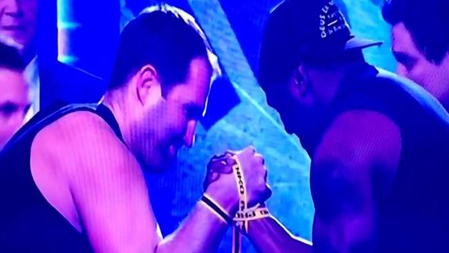 Ben Ross and Wendell Sailor prepare for battle / Supplied