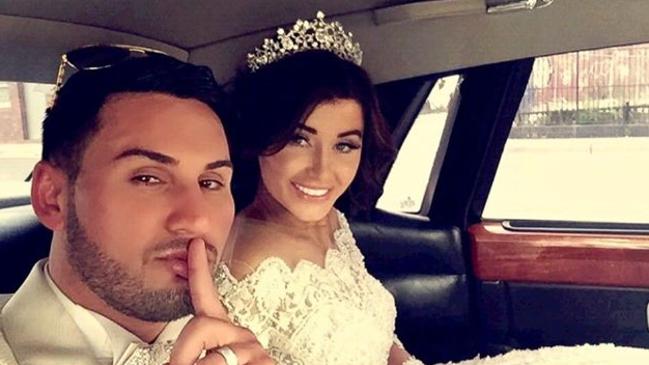 Auburn City Council’s deputy mayor Salim Mehajer and bride Aysha on their wedding day.