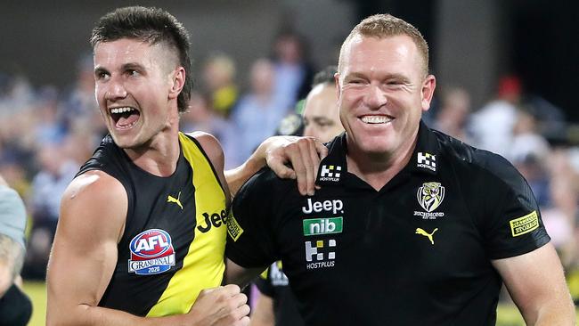 Justin Leppitsch played a key role in Richmond’s premiership run. Picture: Sarah Reed