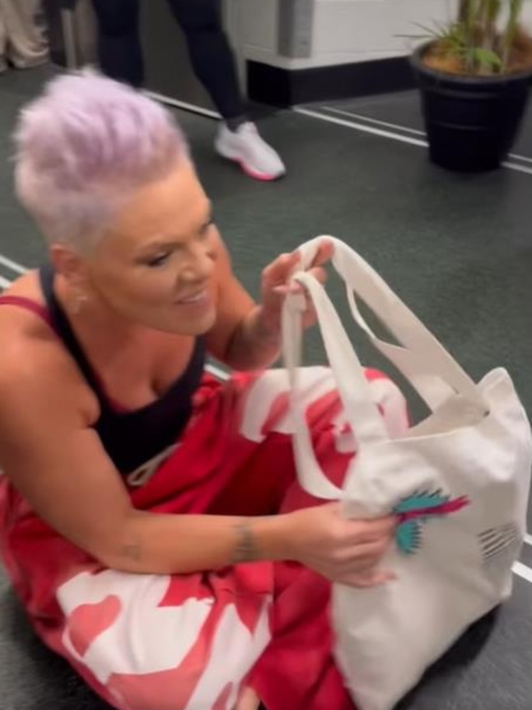 Pink surprised her biggest fan in Brisbane.