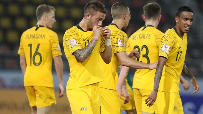 The Olyroos are through to the quarter-finals of the AFC U23 Championships. Picture: Supplied