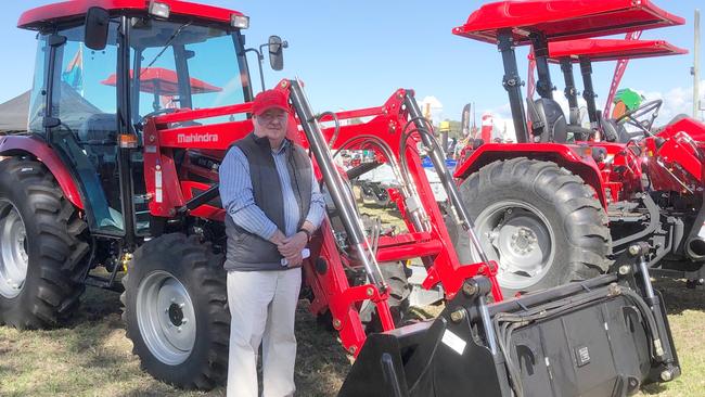 HIGH INTEREST: At Casino Primex, Mahindra AG Sales Peter Murray, said the response to their 60 horsepower tractor's $46,500 price tag was attracting a lot of attention. "It's the number one tractor by sales volume around the world," he said. Photo: Alison Paterson