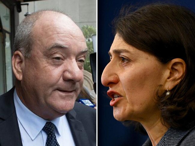 Glady's Berejiklian, right, and Daryl Maguire, left. Pictures: News Corp