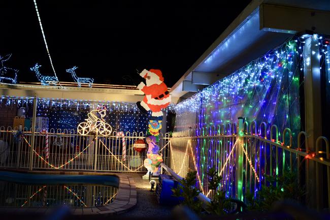 Christmas lights in Grosvenor Place in West Mackay. Picture: Rae Wilson
