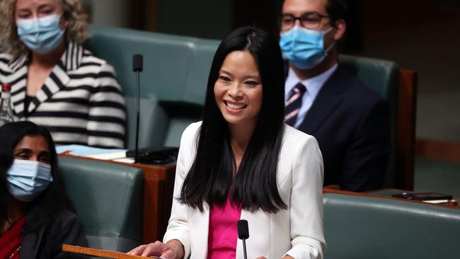 Drinks with Reid MP Sally Sitou are on offer for the miserly end of corporate Australia at $500. Picture: NCA NewsWire / Gary Ramage