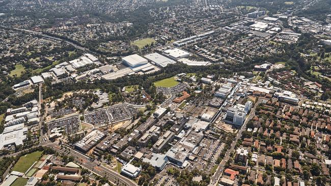 Aerial photos of the Westmead Innovation precinct.