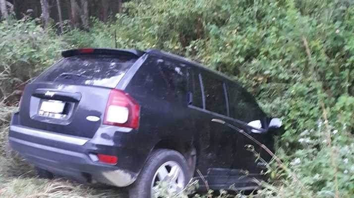 A Jeep believed to have been involved in a carjacking last night has been spotted dumped in the Tweed. Picture: Facebook