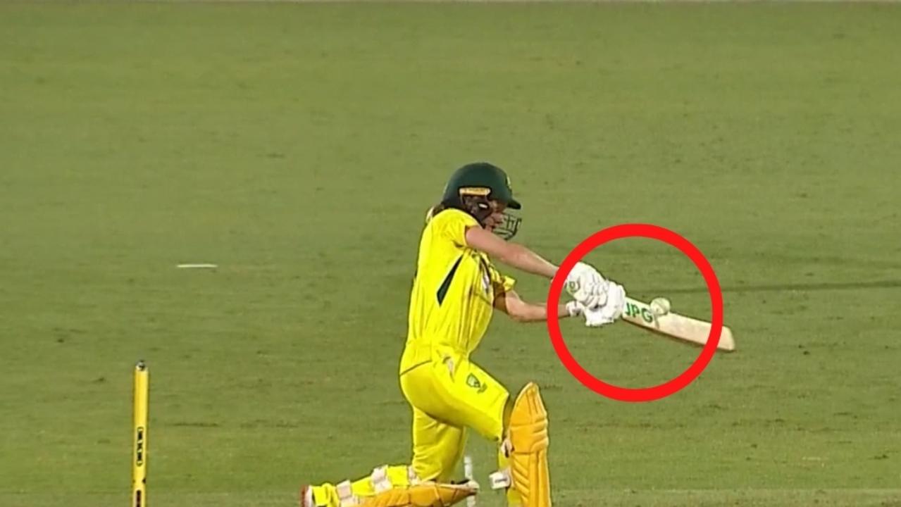 The controversial ending to Australia's win.