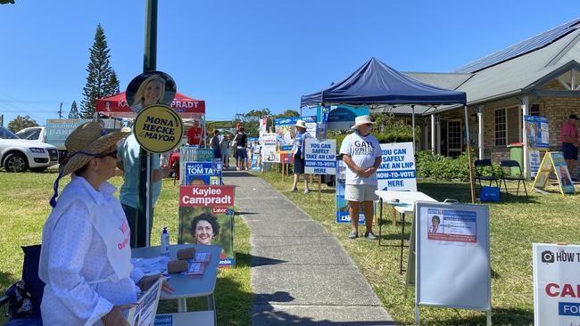 Tugun pre-polling booth and Tugun community centre on the Gold Coast for the 2020 local government elections. Picture: Andrew Potts