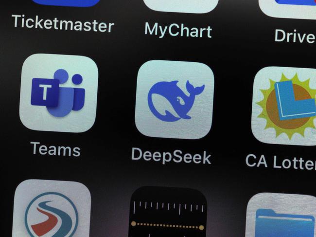 Newly launched Chinese AI app DeepSeek has surged to number one in Apple's App Store and has triggered a sell-off of U.S. tech stocks over concerns that Chinese companies' AI advances could threaten the bottom line of tech giants in the United States and Europe. Picture: Justin Sullivan/Getty Images