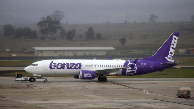 Bonza Airlines has cancelled all flights in an appeared collapse. Picture: Mark Stewart