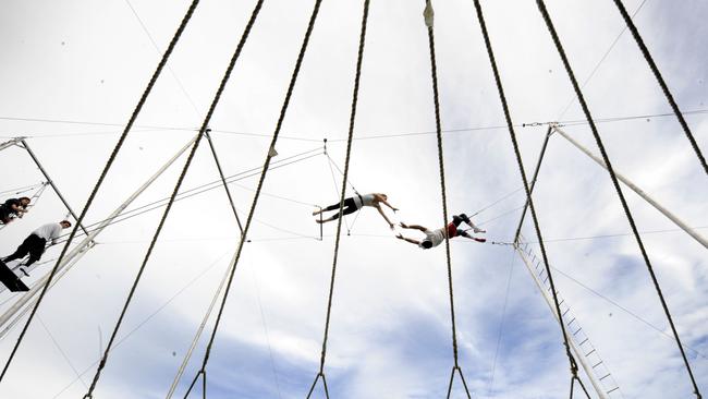 Woodleigh School offers alternative extra-curricular options, including trapeze and aeroplane flying lessons.