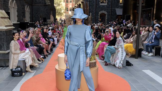 Melbourne Fashion Week begun on Monday with the Urban Garden Runway, presented by Wesley Place. Picture: David Geraghty