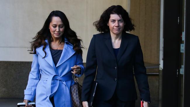 Sue Chrysanthou with colleague Rebekah Giles in Sydney. Picture: Gaye Gerard