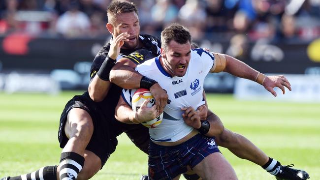 He captained Scotland during the 2017 Rugby League World Cup. Picture: AAP Image/SNPA, Ross Setford.