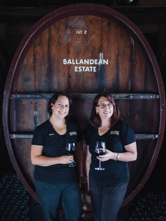 Fourth-generation wine producers Robyn Puglisi-Henderson and Leeanne Puglisi-Gangemi of Ballandean Estate, Ballandean.