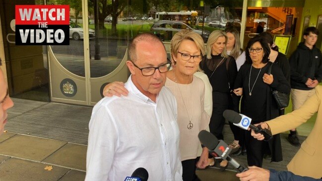 Family of Daryl Adams speaks outside court