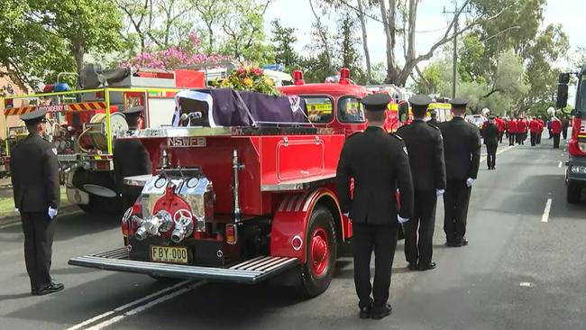 The fire truck was a poignant symbol. Picture: Supplied