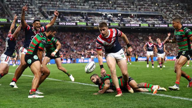 The rookie didn’t know he was playing until he arrived at the ground. Photo by Cameron Spencer/Getty Images.