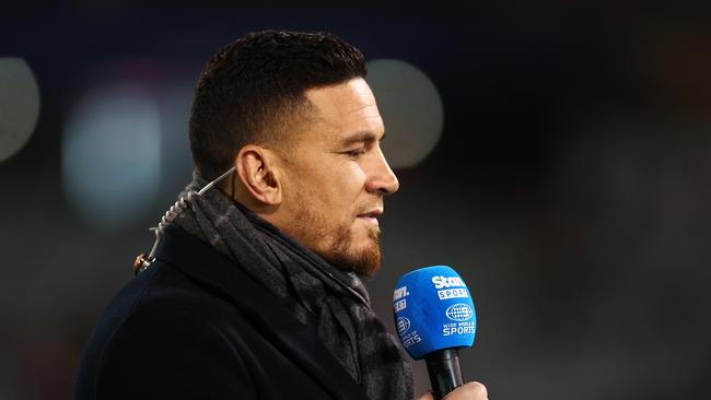 Sonny Bill Williams has been a mentor for Haas and could be a major influence in deciding his future. Picture: Getty Images.