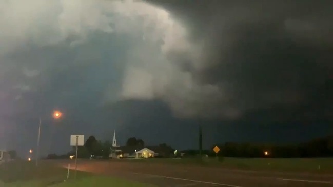 Lighting Illuminates Texas Sky During Severe Storm and Tornado Warning ...