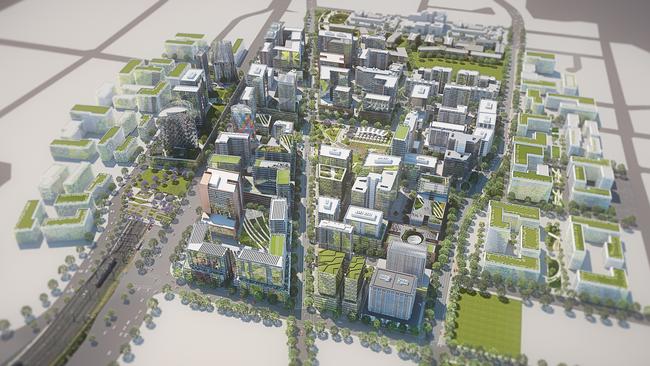 Conceptual shots of the ‘new’ ‘green’ Campbelltown. Image: Supplied