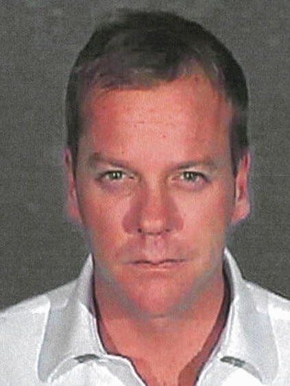 Actor <b>Kiefer Sutherland</b> was “polite and humble”, according to authorities, as he was booked into Glendale City Jail in California to serve 48 days for driving under the influence. On his release in January 2008, a jail spokesman said he had been given laundry duty and “never gave us any problems, never complained about anything”. Sutherland later said he’d made a serious mistake and, “jail is exactly as advertised”. Picture: Supplied