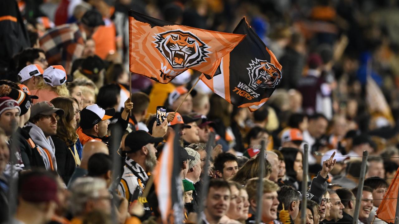 NRL 2024 RD25 Wests Tigers v Manly-Warringah Sea Eagles - fans NRL PHOTOS