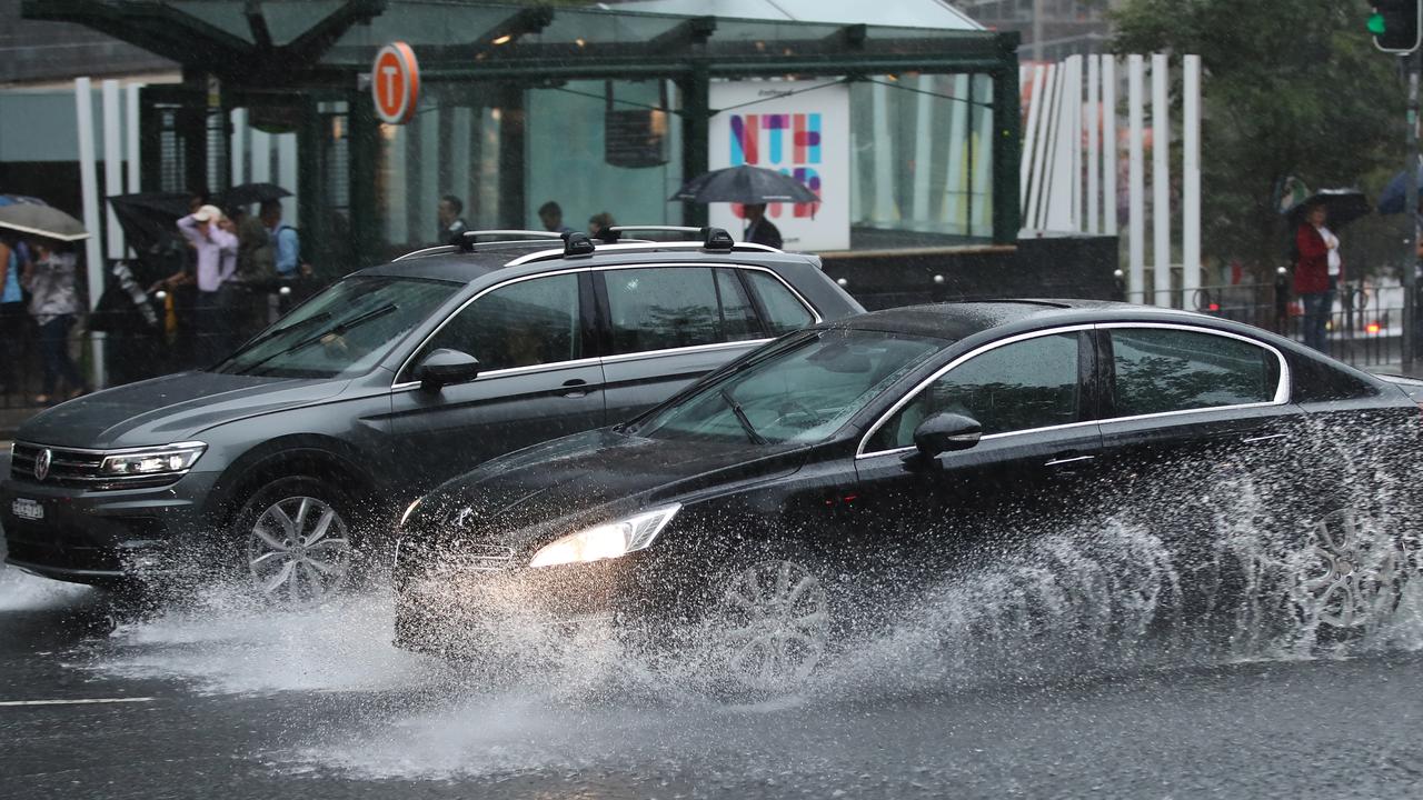 \A severe weather warning is in place for Sydney and most of the NSW coast, with 130mm of rain predicted in Sydney alone. Picture: Brendon Thorne/Getty Images